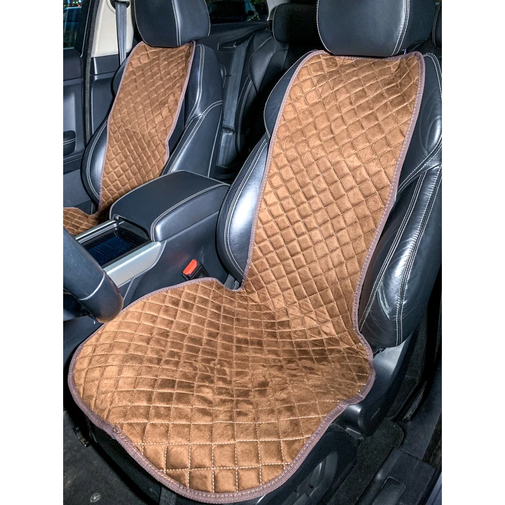 Накидки из алькантары на сиденье автомобиля / Универсальная модель Комплект 2 шт.