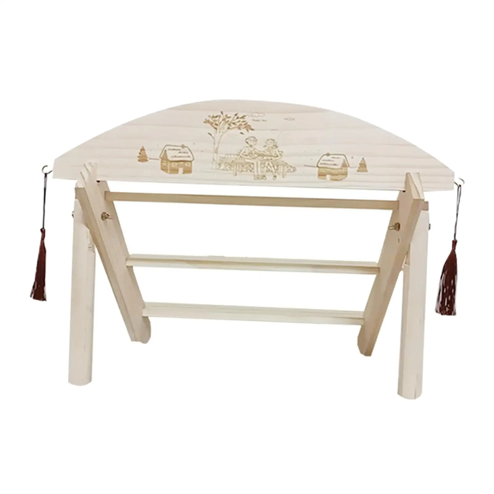 

3 Layer Wooden Ladder Shelf Display Flower Plant Stand for Indoor Garden Balcony