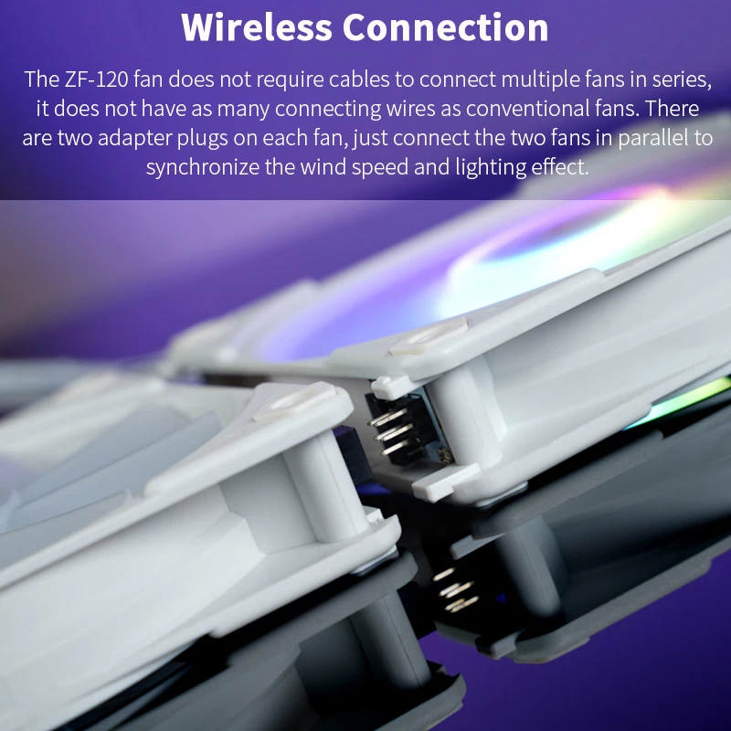 Вентилятор JONSBO для ПК без подключения проводов 12 см 4 контакта - купить по