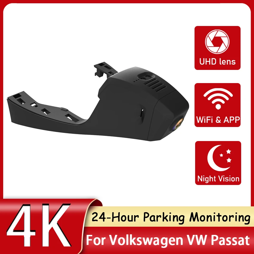 Car DVR Wifi Video Recorder Dash Cam Camera Night Vision Control Phone APP For Volkswagen VW Passat 330TSI 380TSI 2019 2020 2021