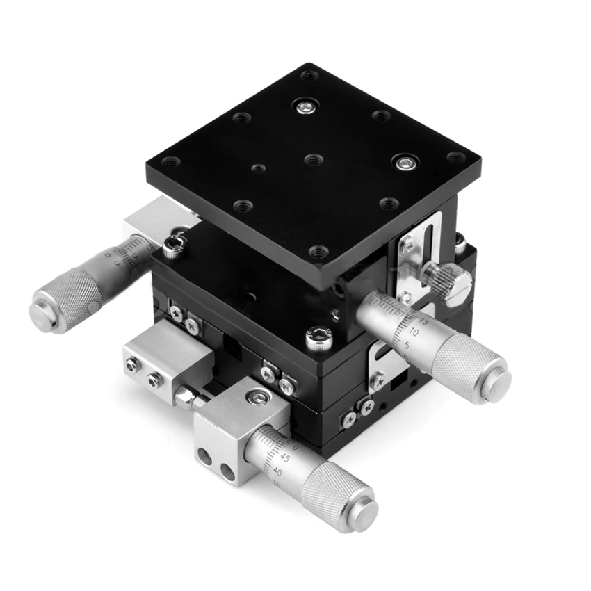 LD40-LM Three-axis Optical XYZ Axis Mobile Platform Trimming Station Displacement Platform Sliding Stage Sliding Table 40x40mm