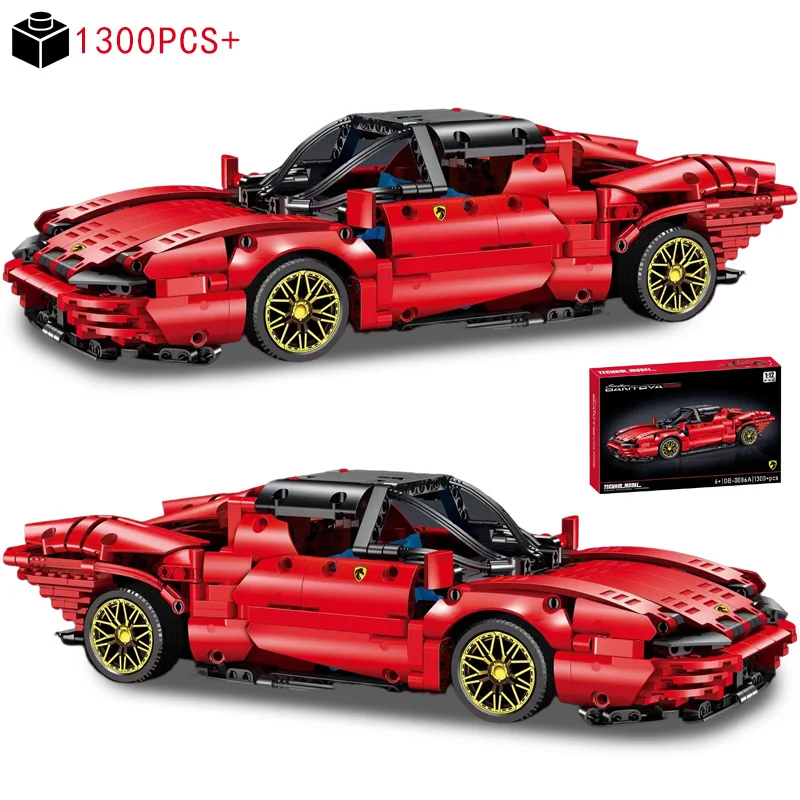 

2023 City New Technical Ferraris SP3 Formula Racing Car Building Blocks Model MOC 42143 Vehicle Bricks Toys For Kids Adult Gifts