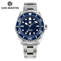 san martin mechanical wristwatches automatic mens watches sport bracelet miyota 8215 41 5mm 20atm luminous montre homme sn0036