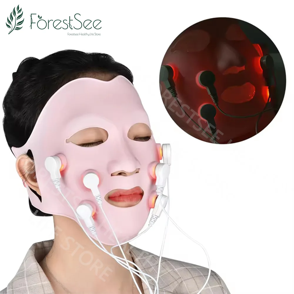 Новый вибрационный массажер для терапии красным светом светодиодная