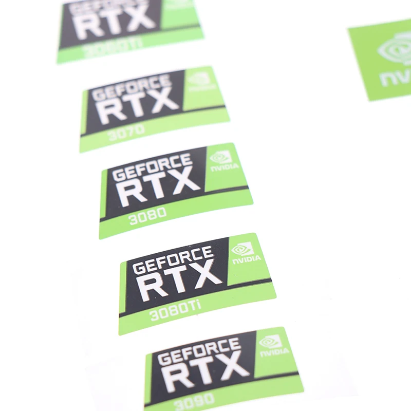 Фото Наклейка для ноутбука RTX 3090TI 3080TI 3070 3060, графическая карта №4