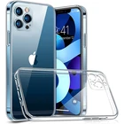 Роскошный защитный чехол для объектива для iPhone 13 11 12 Pro Max XR, прозрачный силиконовый чехол для телефона, задняя крышка для iPhone X Xs Max 8 7 Plus Mini