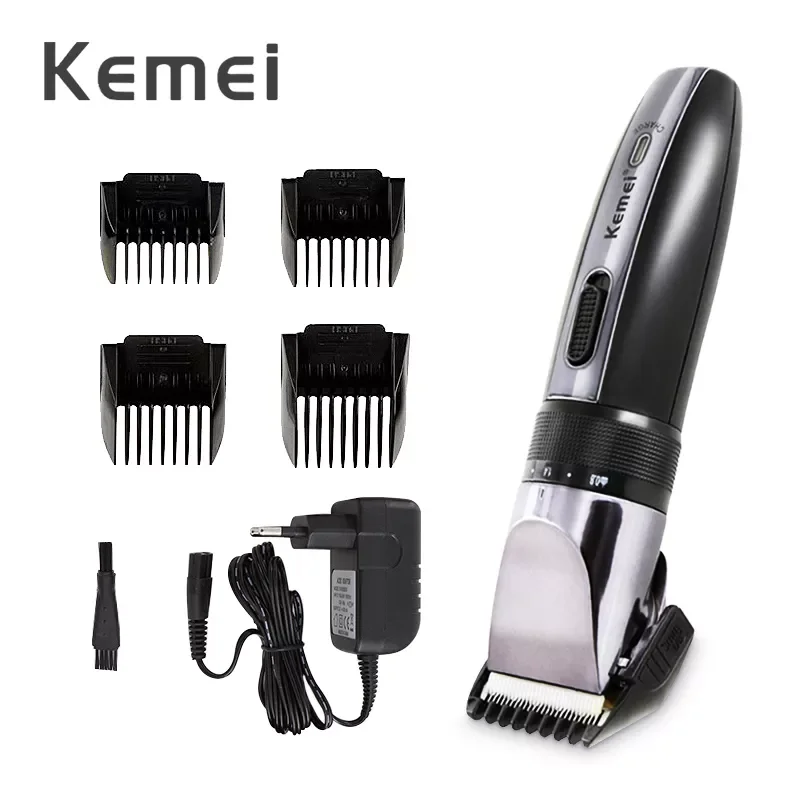 

Kemei Brand Men's Hairstyle Electric Hairdressing Machine Low Noise Ceramic Hair Clipper 110-240V Wireless Cutting Machine 4