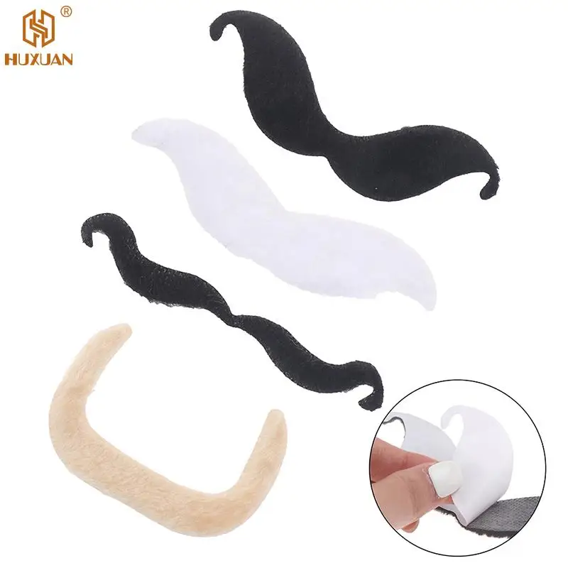 48pcs Creative Funny Costume Mustache Pirate Party Halloween Cosplay Fake Mustach Beard Novelty Party Supplies images - 6