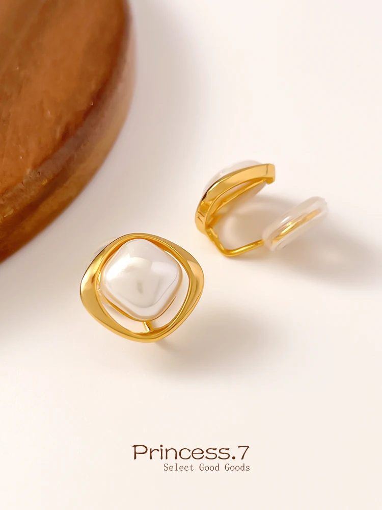 Зажим для ушей с бриллиантовым жемчугом без пирсинга женщин Новые изысканные