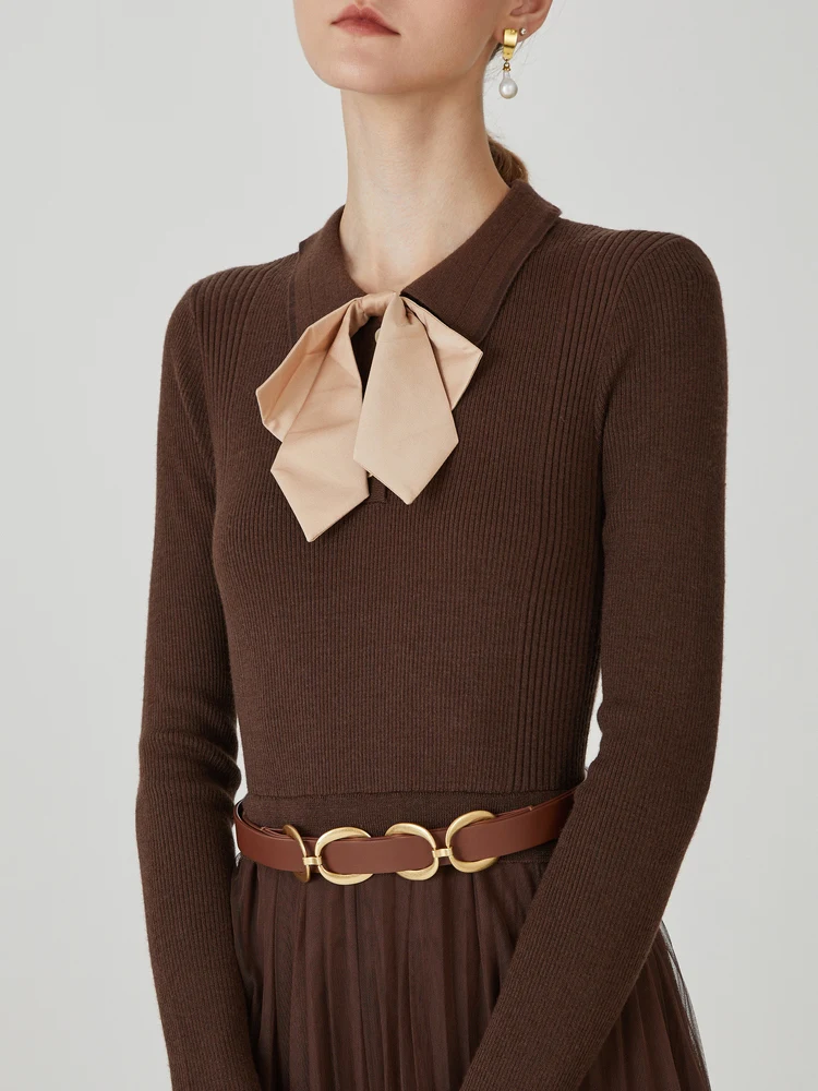 [Новогодний выбор] Laifu Aidier женское темпераментное платье 2023 осеннее облегающее