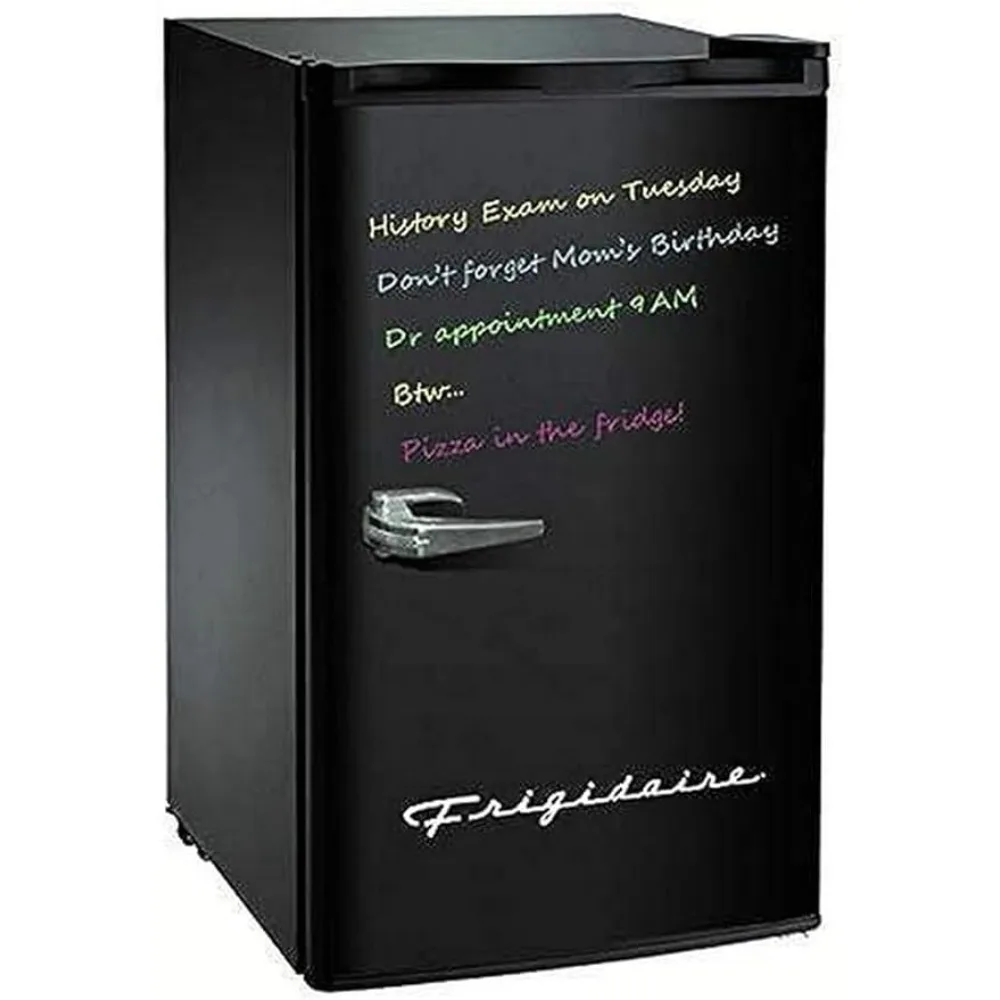 

FRIGIDAIRE EFR331-BLACK 3.2 Cu Ft Eraser Board Mini Compact Dorm Fridge, Mini Refrigerator, Wine Refrigerator