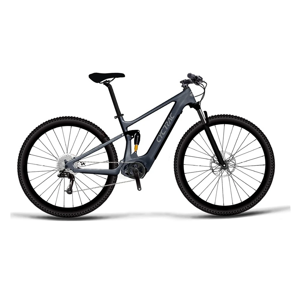 

TWITTER Carbon Fiber Dual Suspension Electric Bike 29 Inch Bafang Mid Motor M600 48V500W Full Suspension Mountain Electric Bike