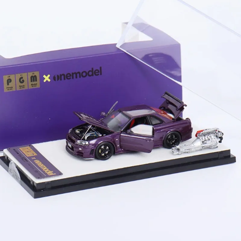 WELLY 1:64 Nissan GTR34 Z-TUNE GT-R R34 металлическая модель автомобиля