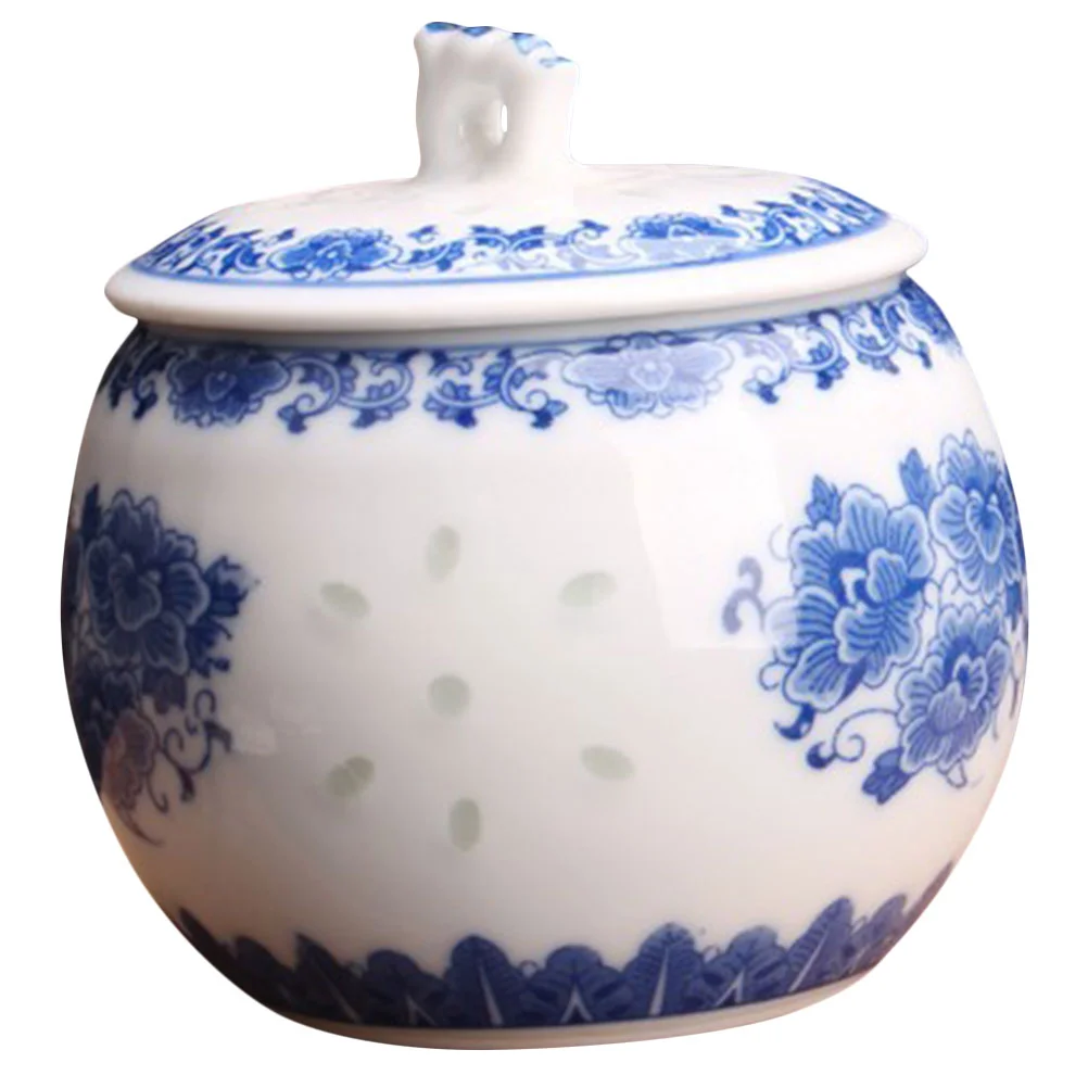 

Jar Storage Kitchen Container Ceramic Canister Condiment Seal Coffeespices Bean Apothecary Pot Flourtea Salt Seasoning Porcelain