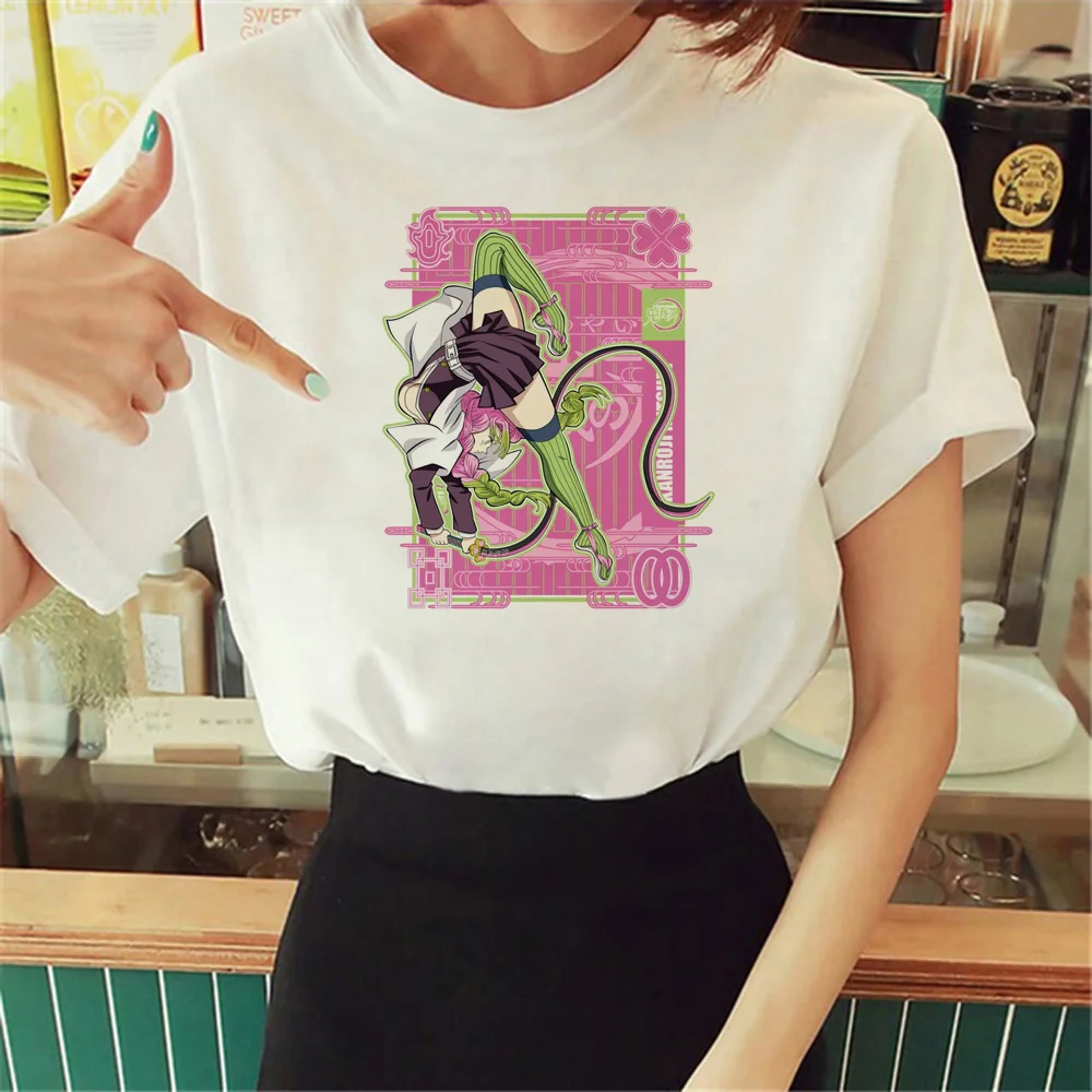 

Demon Slayer t-shirts women funny harajuku top girl designer clothing