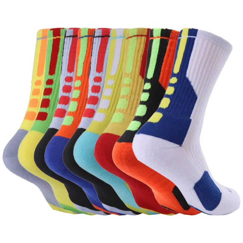 Basketball Ball Adult Socks Thick Terry Basketball Socks Non-slip Sports Socks Sweat-absorbent Wear Resistant Elite Socks