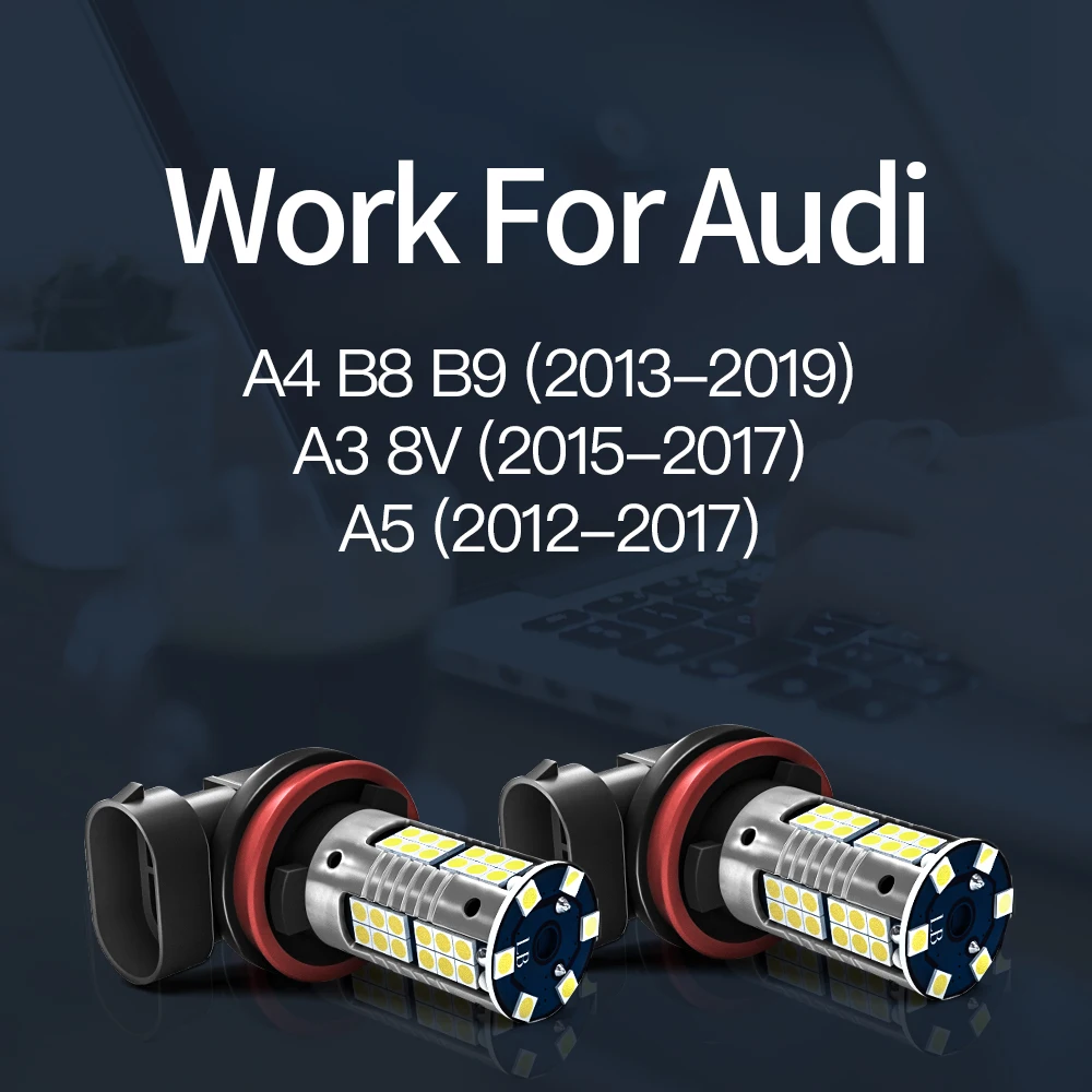 Лампа светодиодная H8 Canbus для противотумансветильник фар без ошибок Audi A3 8 в 2015-2017