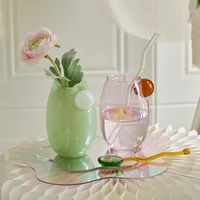 new water tea cup shot glasses ins high borosilicate lovely retro creative kawaii wine coffee mugs