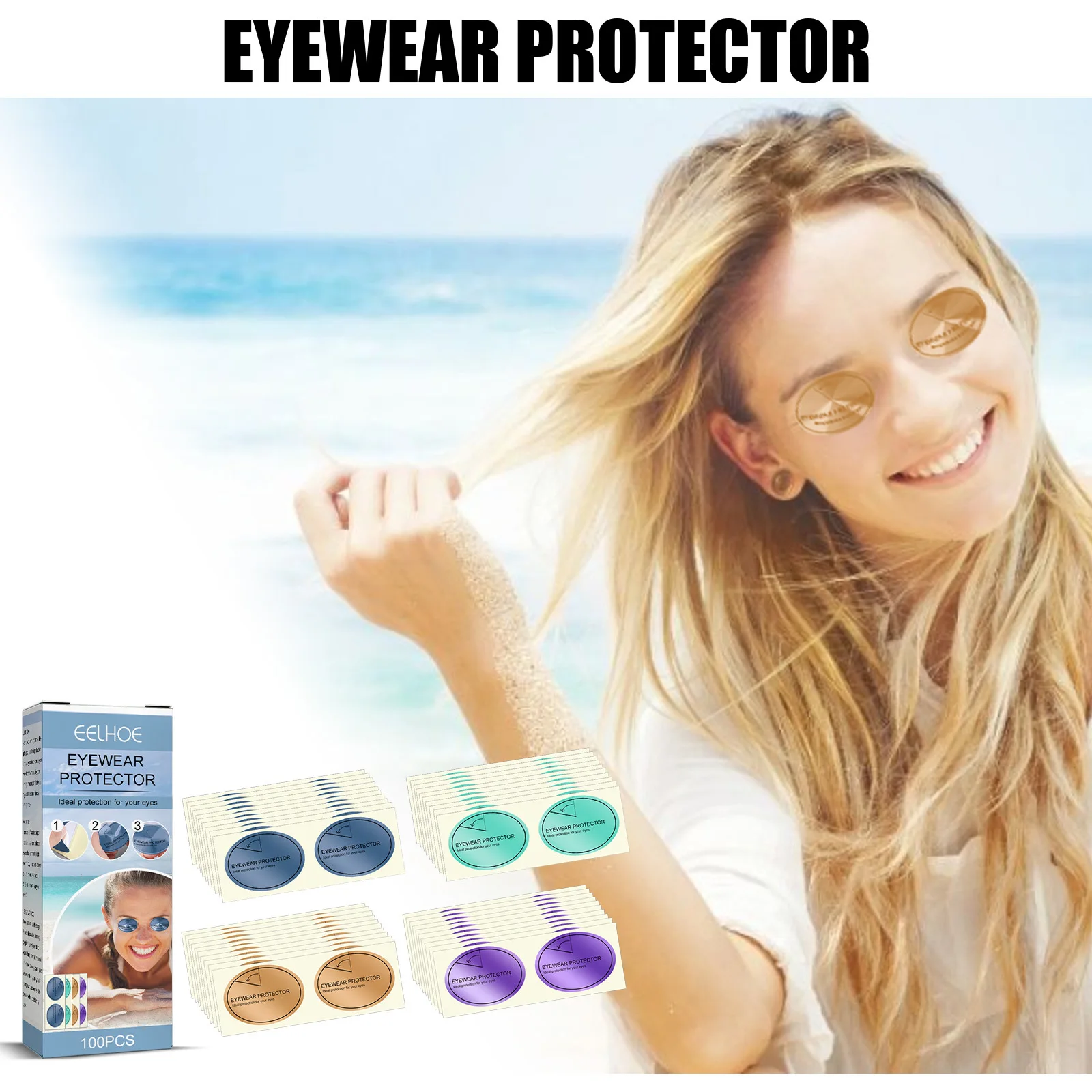 

Tanning Stickers For Eyes 100 Pairs Tanning Bed Eye Stickers Tanning Eye Protection Tanning Goggles For Tanning Beds Accessories