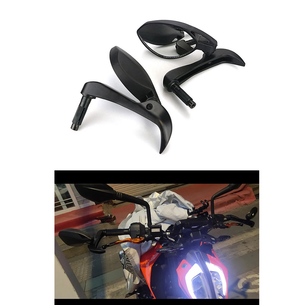 

Handlebar Mirrors Motorbike Rear View Mirror Reflector Stainless Steel