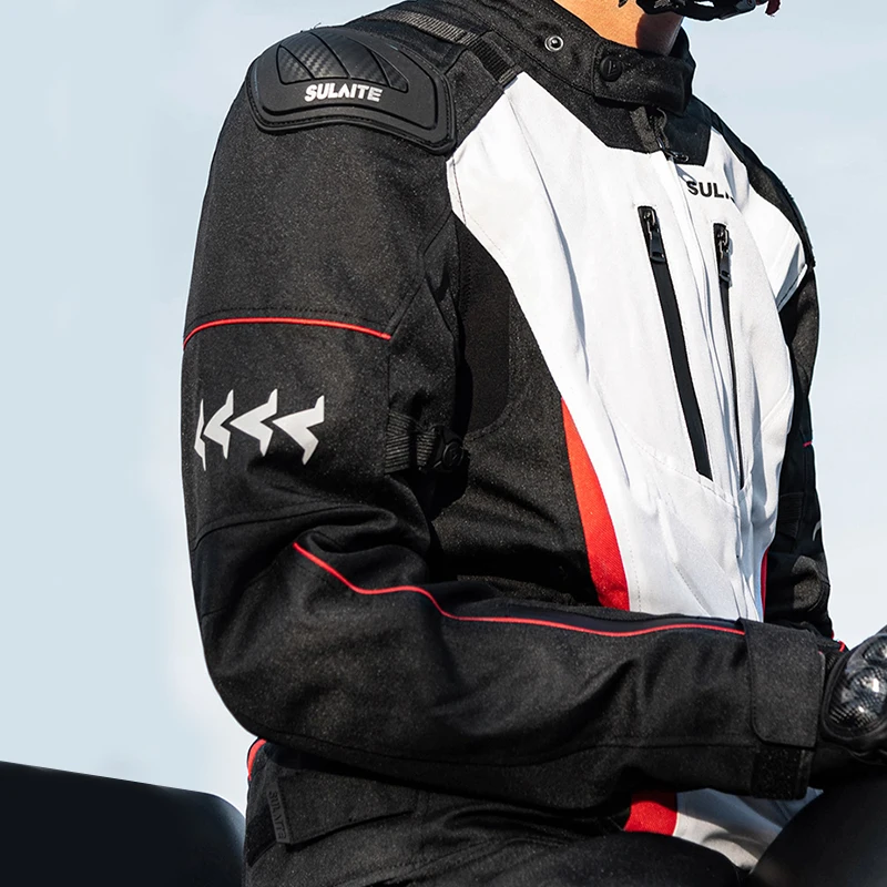 

WOSAWE Moto Jacket Body Armor Protective Gear Men's Waterproof Motorcycle Jacket Riding Racing Motocross Jacket Protection