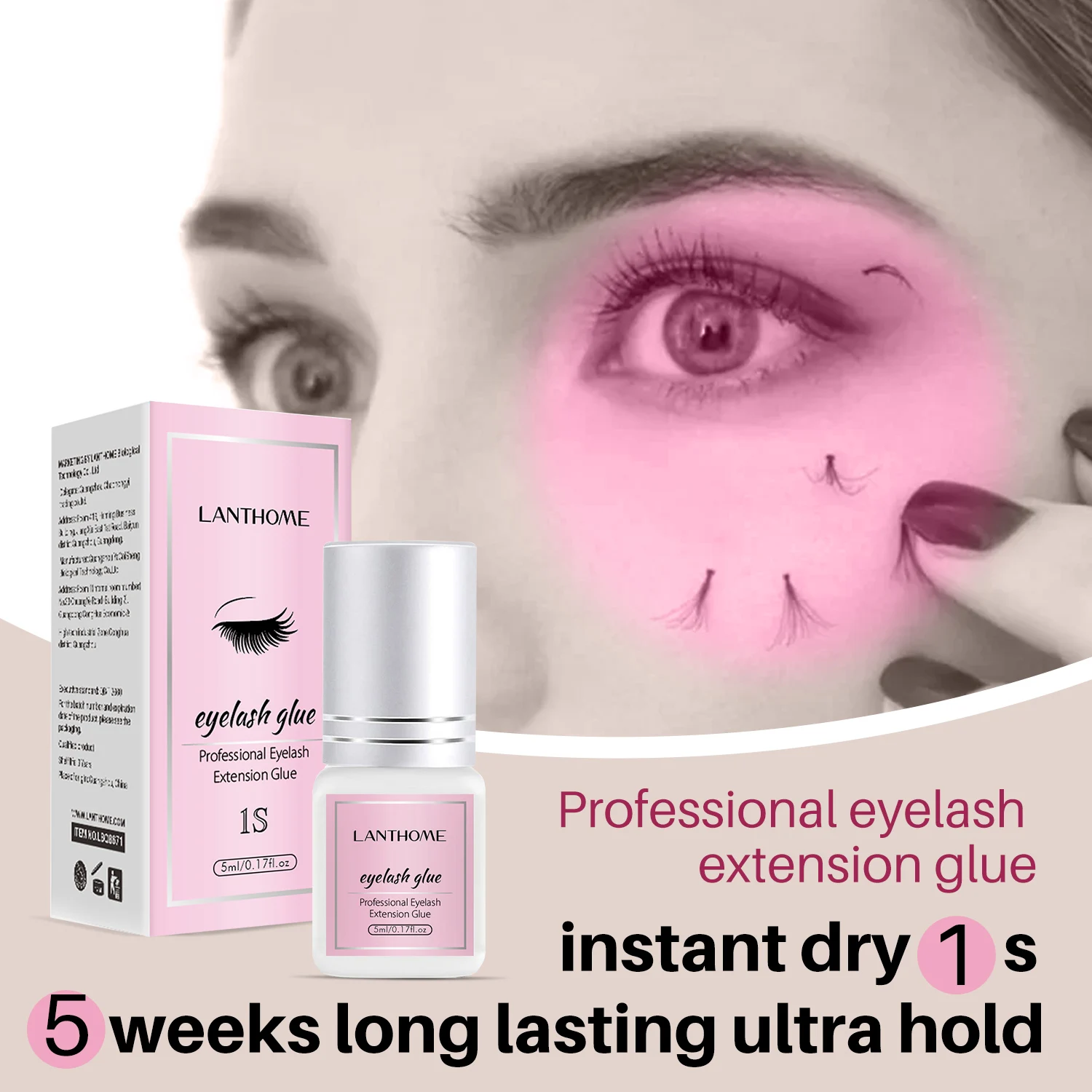 

Professional Quick Dry Eyelash Glue False Eyelash Extension Long Lasting Waterproof Beauty Adhesive Makeup Tools Eye Lashes Glue