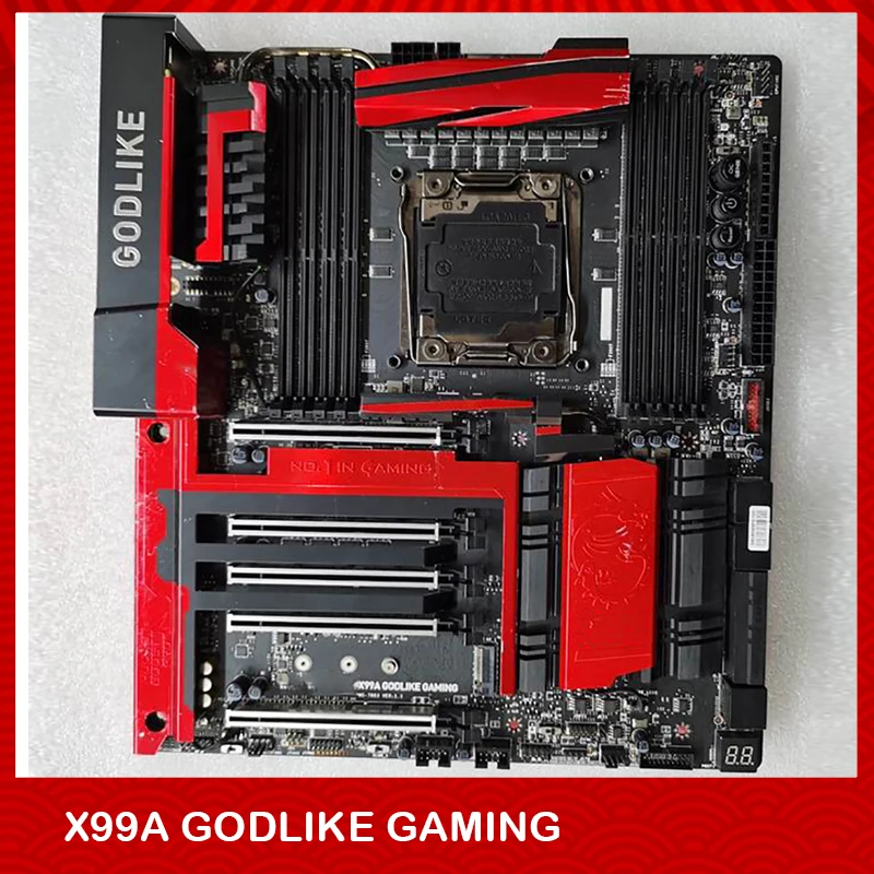 

Original Desktop Motherboard For Msi X99A GODLIKE GAMING 2011-V3 DDR4 128G M.2 SATA3 USB3.1 E-ATX Fully Tested