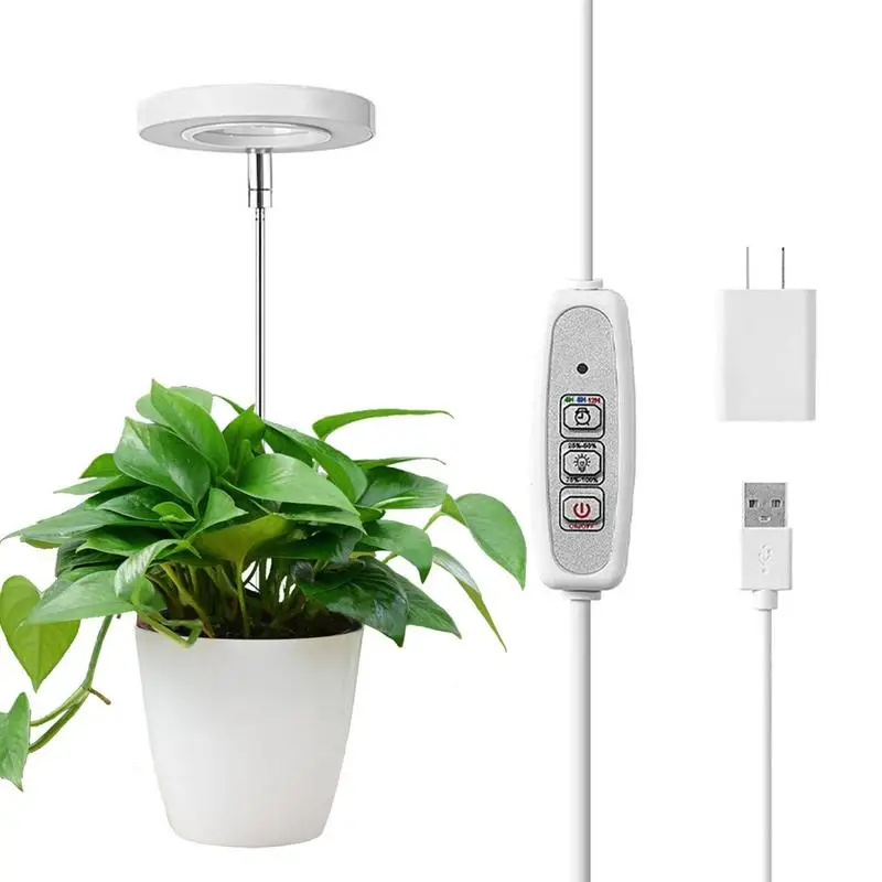 

Plant Grow Ring Light Tall Plants Succulent Fill Light Auto On & Off Timer Plant Grow Lamp For Home Office DIY Greenhouse