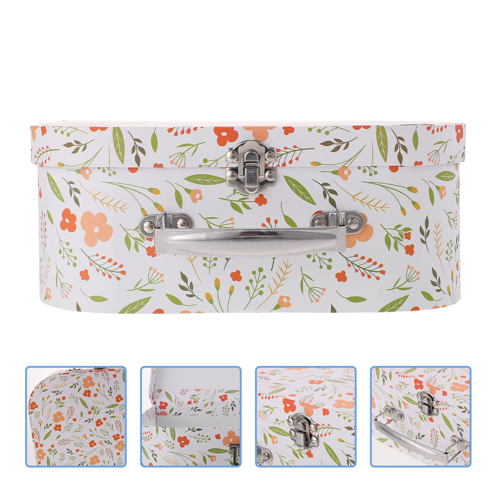 

Storage Suitcase Decorative Sock Cardboard Toy Organizer Convenient Child Portable