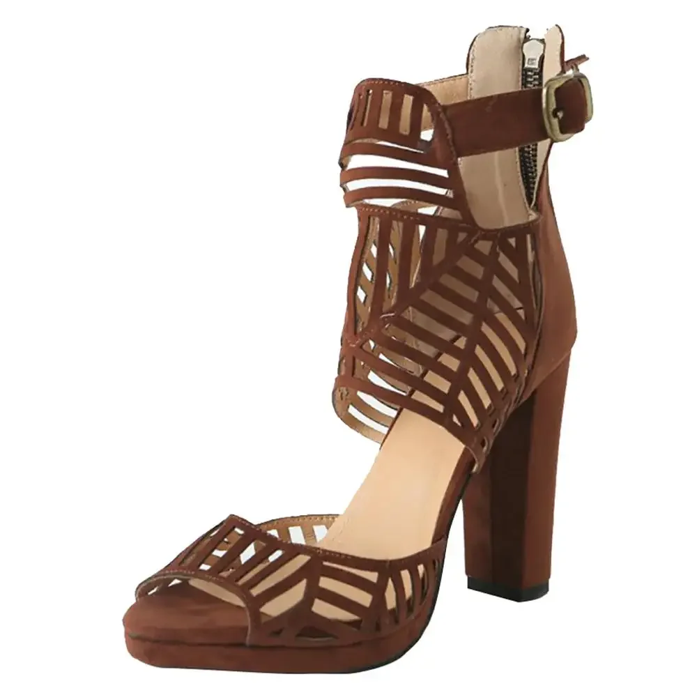 ASIOFU/женские босоножки ручной работы на массивном каблуке летняя обувь для