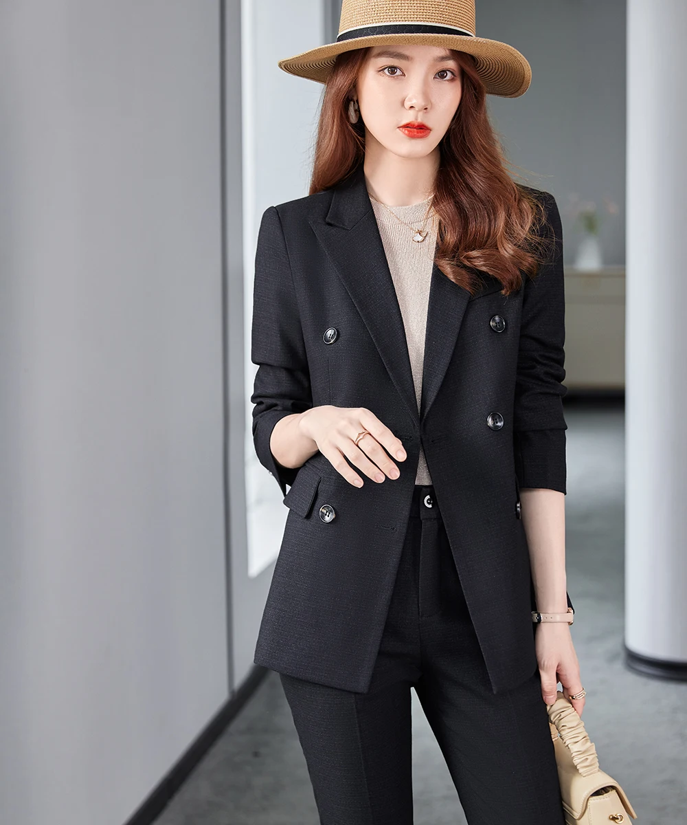 Wholesale stock Korean version of high-quality fabric formal women's suit with pants and jacket jacket autumn winter ol style sp