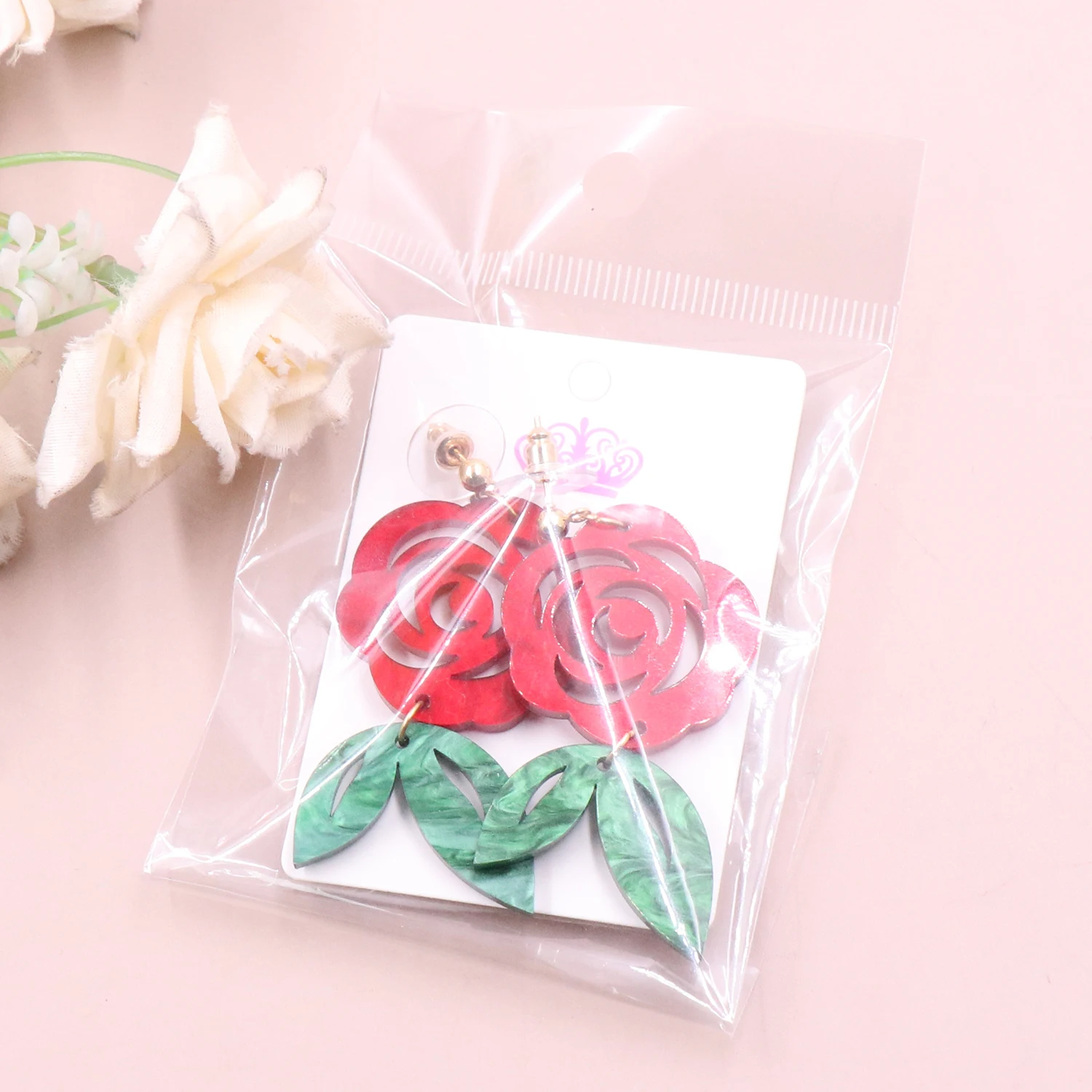 Акриловые серьги