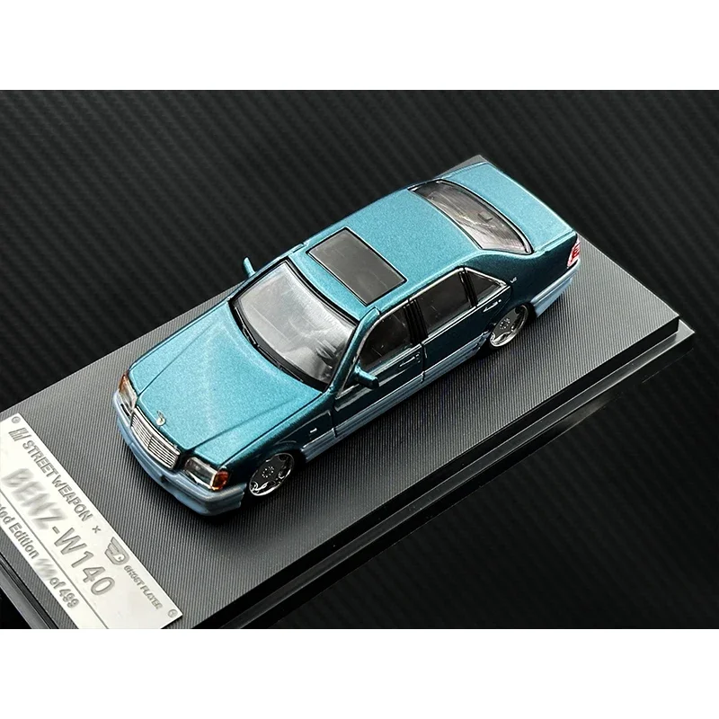 1:64 SW S600 W140 двухцветная литая диорама модель автомобиля коллекция игрушечное