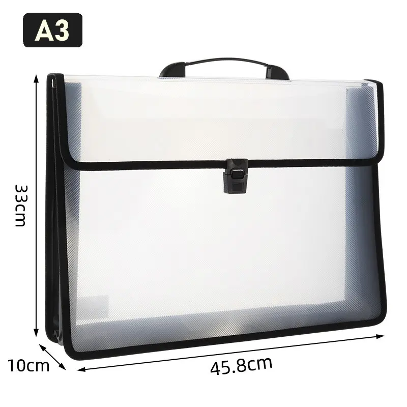 Портативный прозрачный пластиковый пакет А3 портфель для рисования бумажный