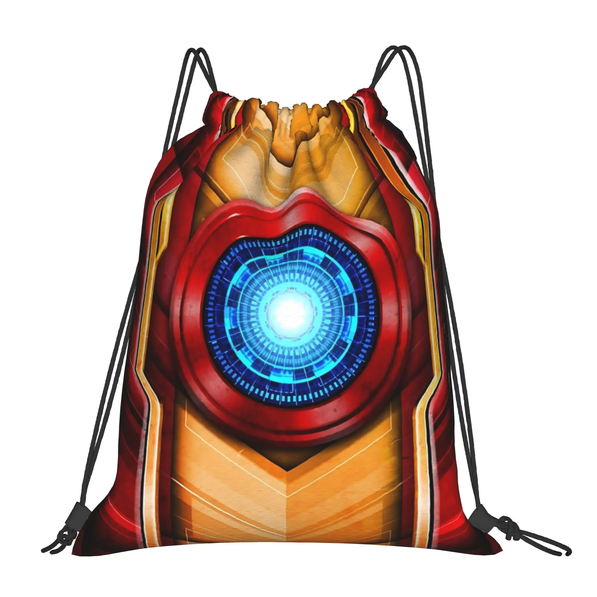Фото 1 шт. Сумка-рюкзак с принтом Iron Man Arc Reactor, унисекс, для хранения вещей, дорожная сумка для подростков №1