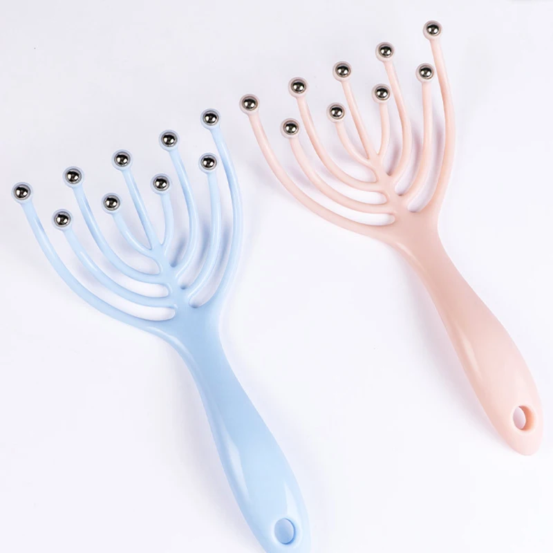 Массажер для головы с девятью когтями расслабляющий массаж в форме осьминога спа