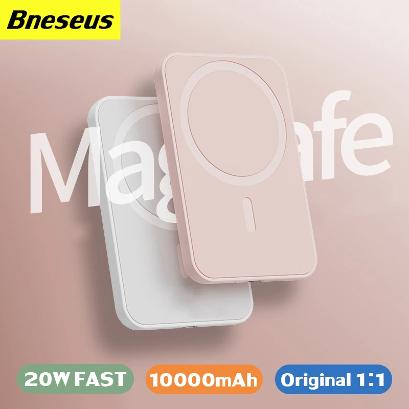 

Original 1:1 Magnetic Wireless Power Bank 10000mAh External Auxiliary Battery Pack Charger For iphone 12 13 14 Magsafe Powerbank