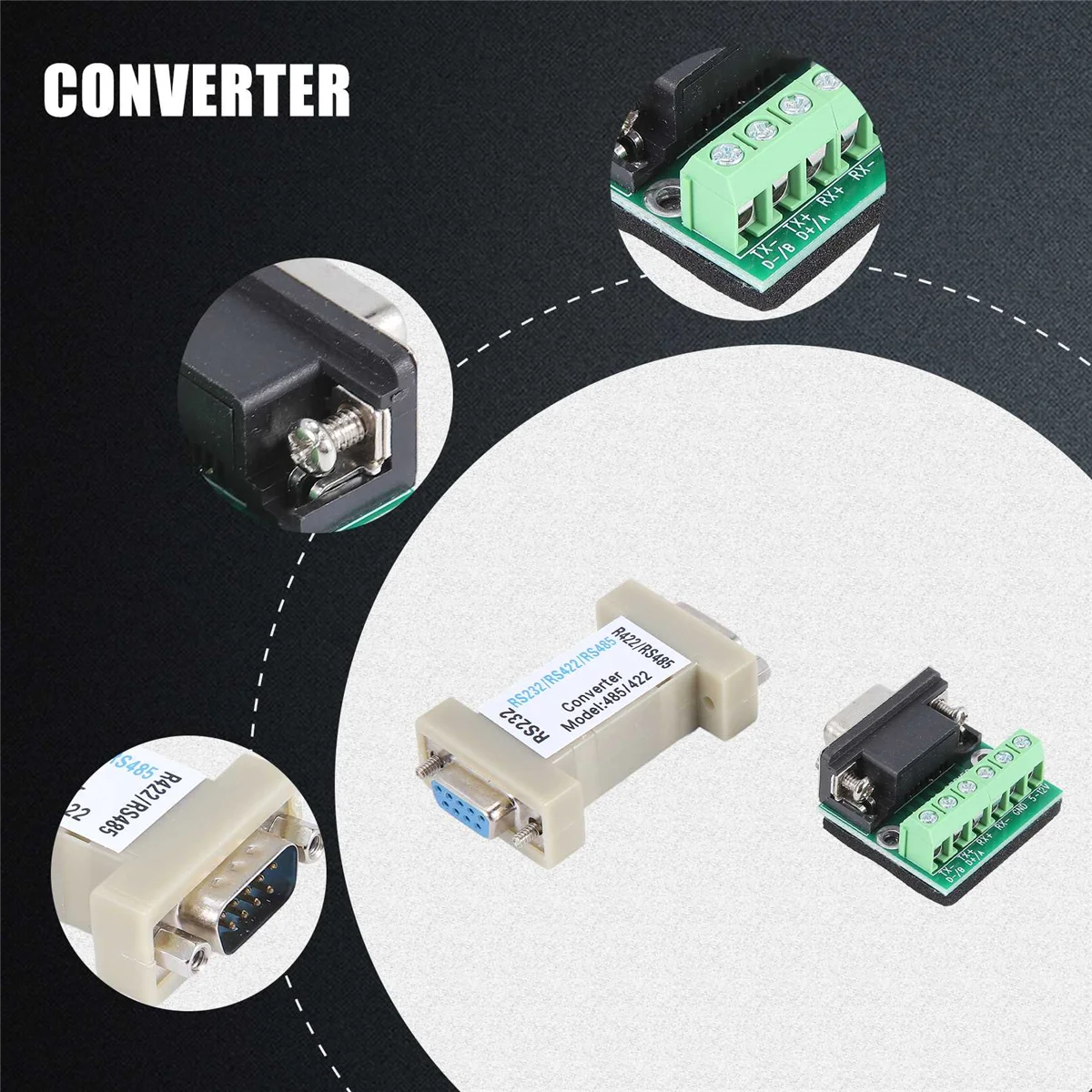 RS-232 RS232 с последовательным преобразователем в RS485/RS422 485/422 совместимым со