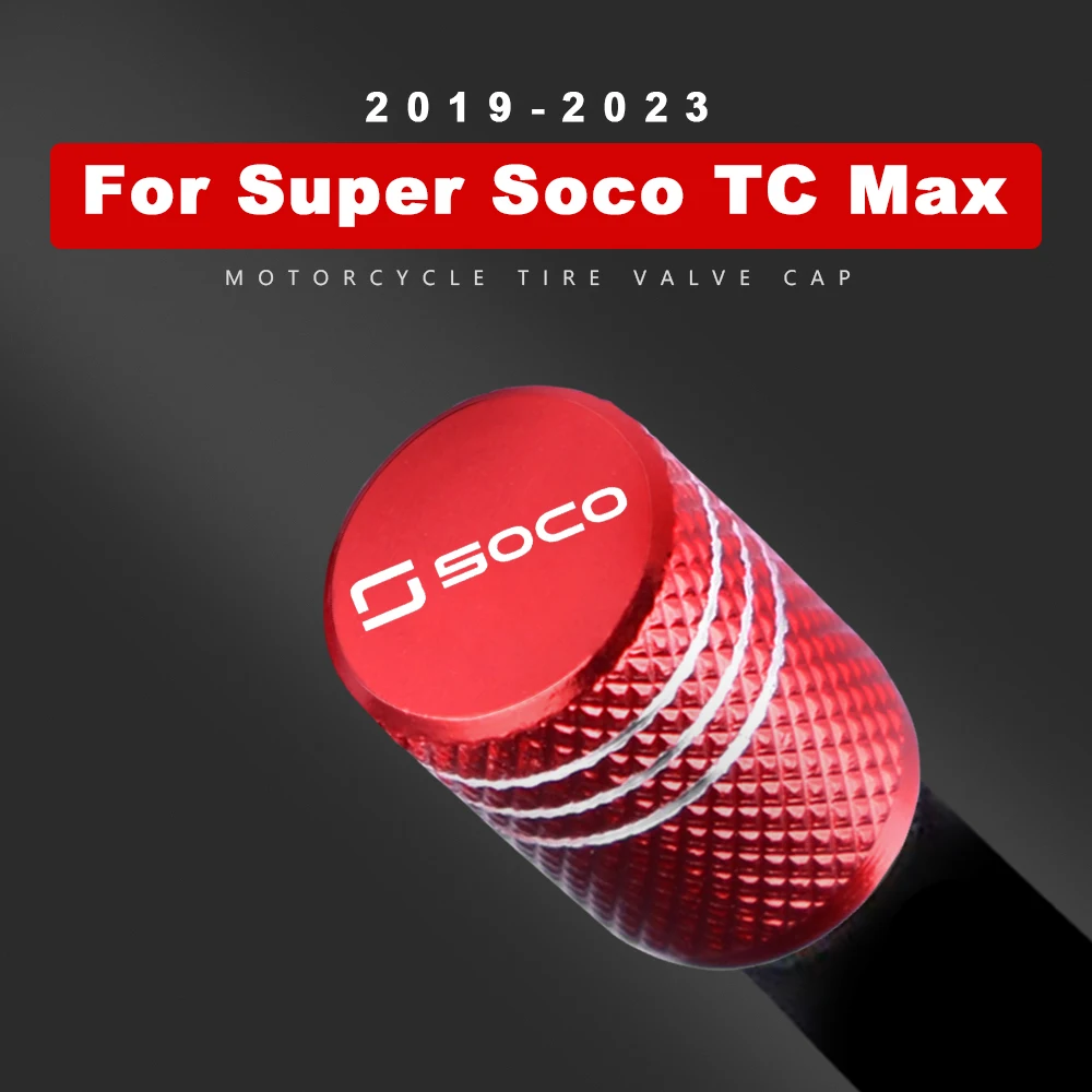 Wheel Valve Cap Aluminum Tire Valve Cover for Super Soco TC Max Supersoco TCMax Wanderer TS Street Hunter CPx CUx Accessories