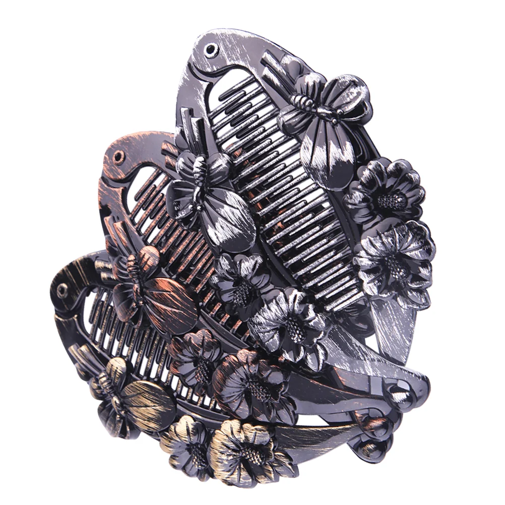 

9pcs Banana Hair Clips Fashion Hairpin Girls Hair Clamps Ponytail Holder Clips Hair Claw Clips Womens Hair Clinchers