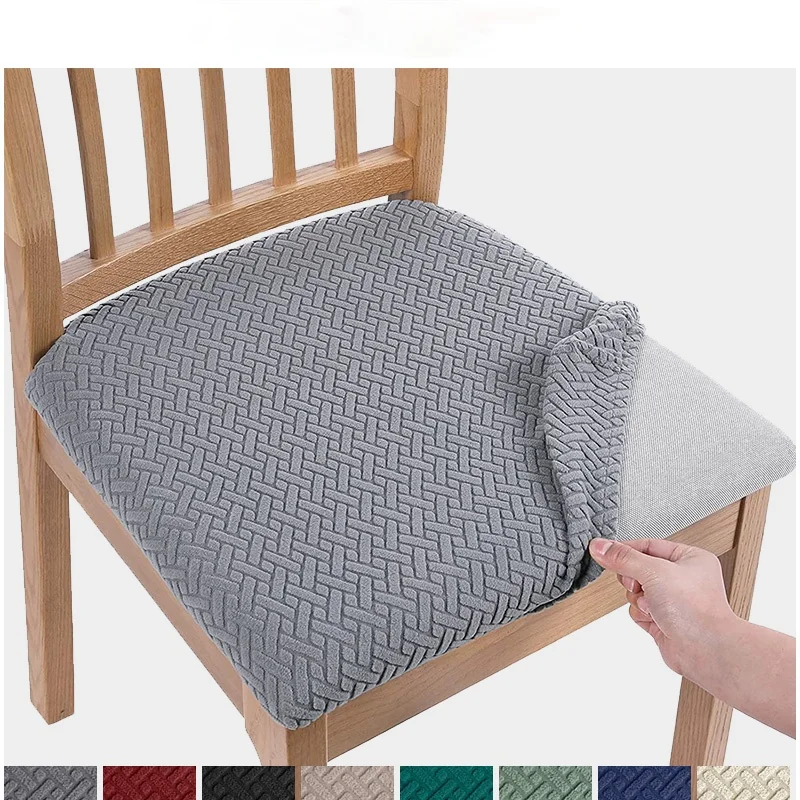 Эластичные чехлы для стульев жаккардовые накидки на стулья столовой Стрейчевые