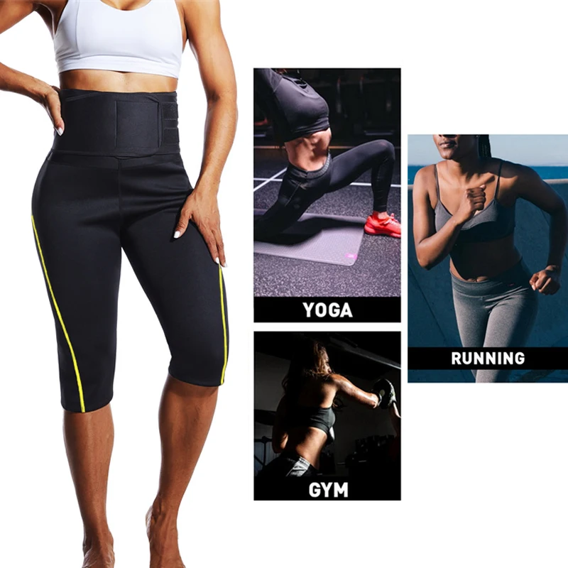 CXZD Sweat Sauna Pants Neoprene Tummy Hot Thermo Leggings Body Shaper Weight Loss Waist Trainer Fitness Workout Slim | Женская одежда