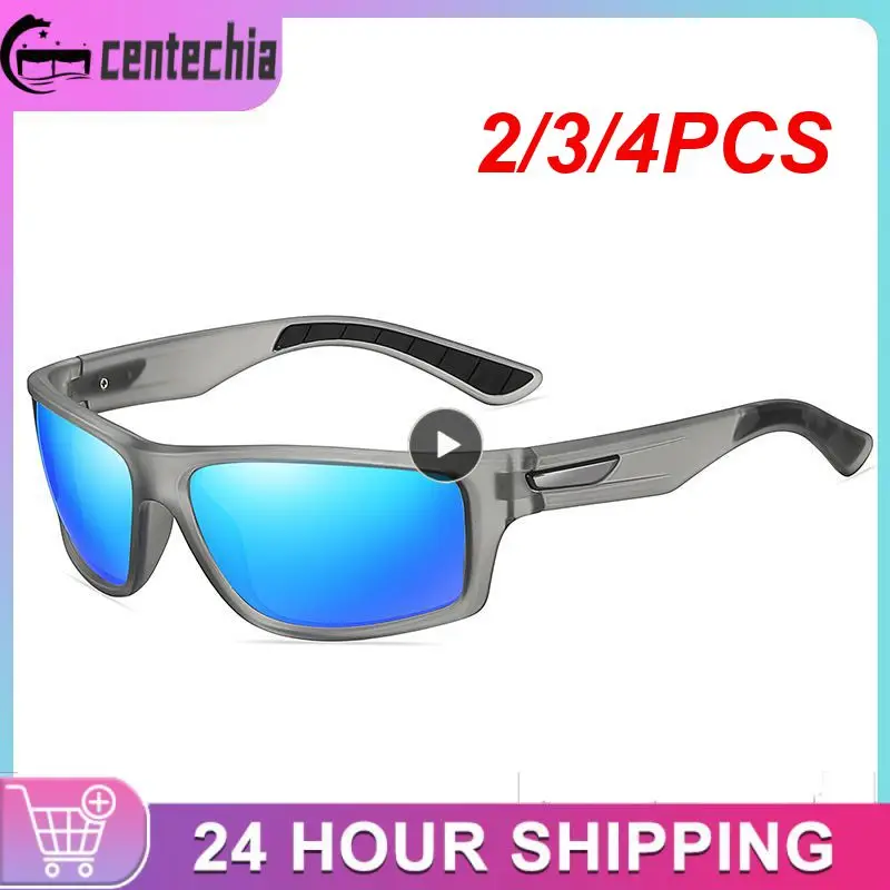 

2/3/4PCS Adults General Anti-uv Colorful Sunglasses High-quality Metal Hinges Polarized Sunglasses Tac Riding Sunglasses