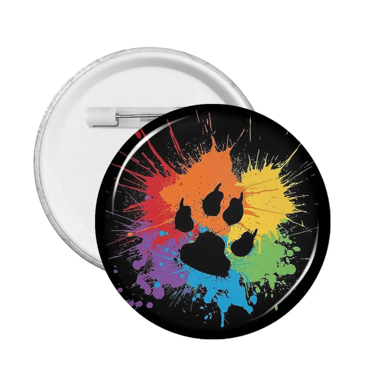

Gay Paw Pride Dark Pin Badge Decoration Pins For Friends Badges Brooches For Clothes