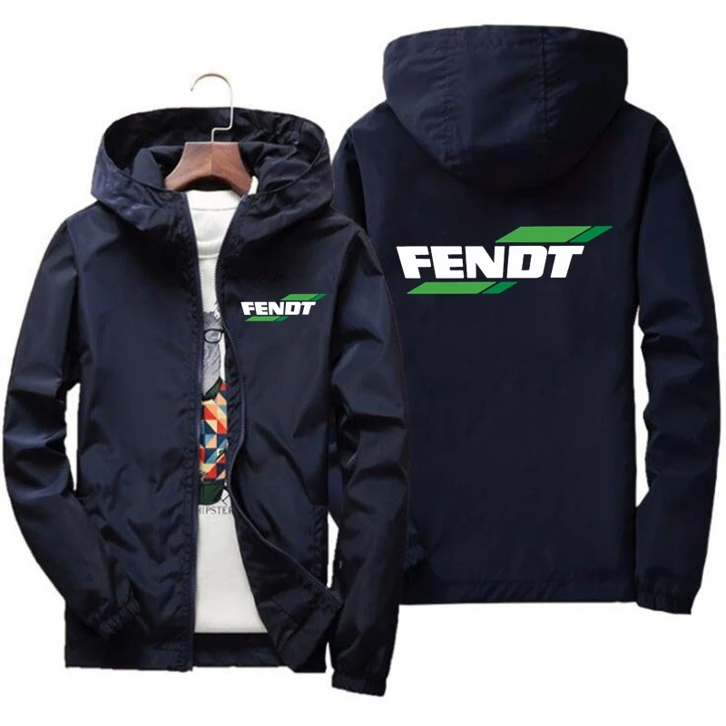 

2022 spring and autumn men's hoodie sports jacket casual zipper leather coat Fendt men's sportswear fashion jacket men's jacket