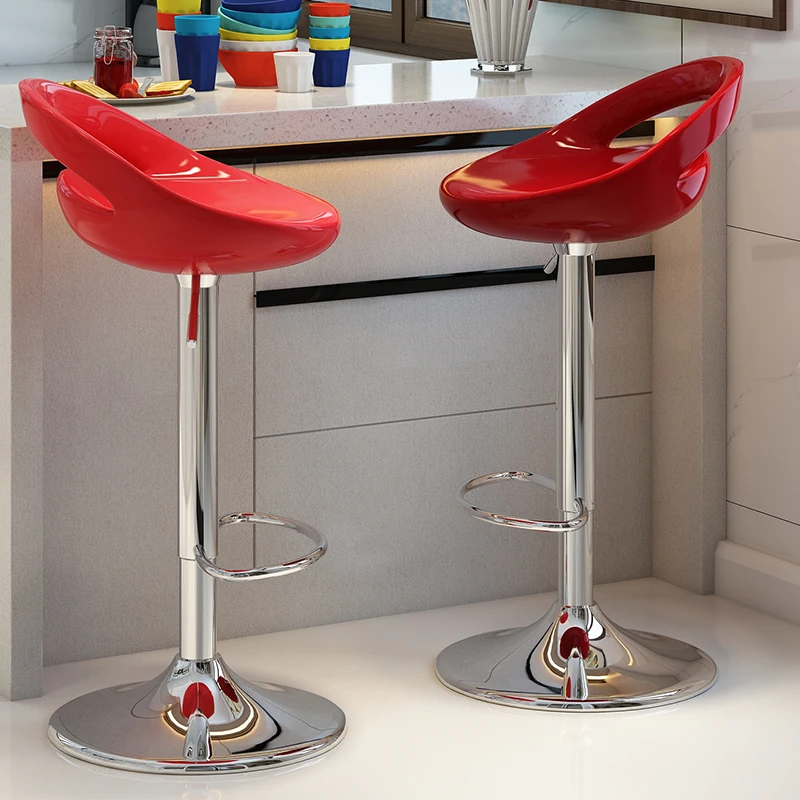 

Metal Office Bar High Stool Dining Counter Highchairs Luxury Modern Leather Chair Make Up Designer Chaise De Furniture YYY20XP