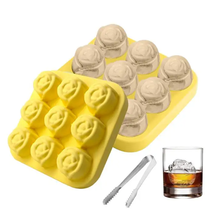 Поднос для кубика льда 9 ячеек сотовая силиконовая форма изготовления ледяных