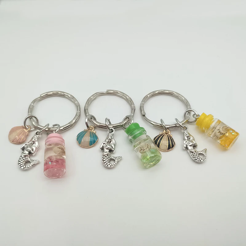 Брелок для ключей в виде пляжа с ракушкой русалки ручная работа мужчин и женщин