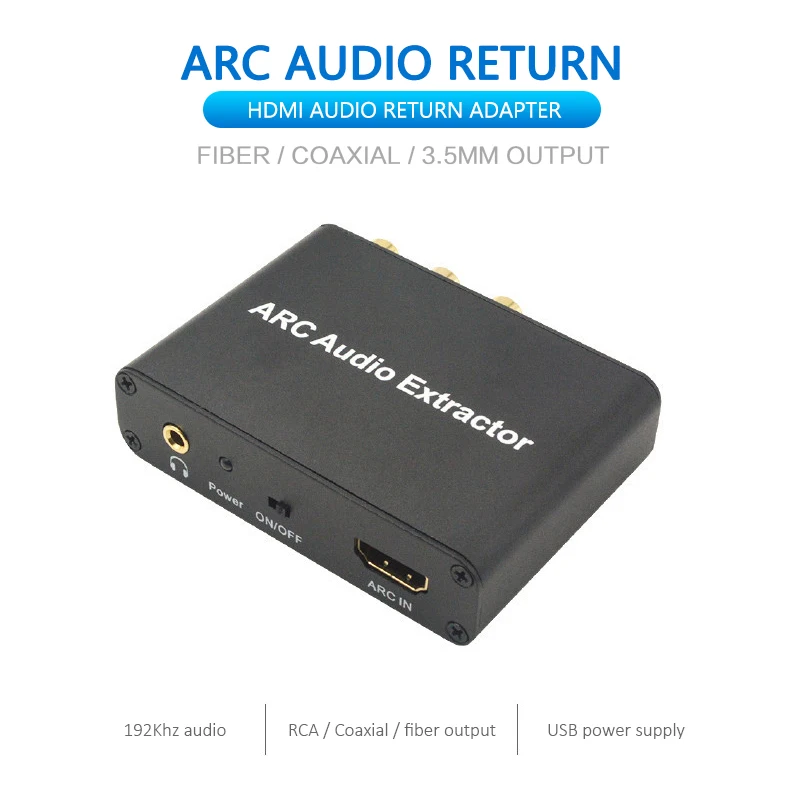 2022 Новый преобразователь HDMI-совместимый аудиоадаптер DAC ARC L/R коаксиальный SPDIF