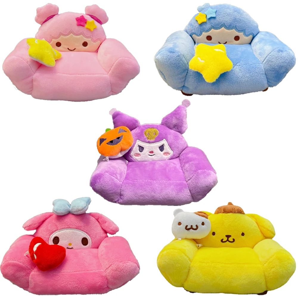 

Sanrio 10Cm Kuromi My Melody Hello Kitty Little Twin Star Creative Sofa Gift Anime Plush Stuffed Pp Cotton Doll